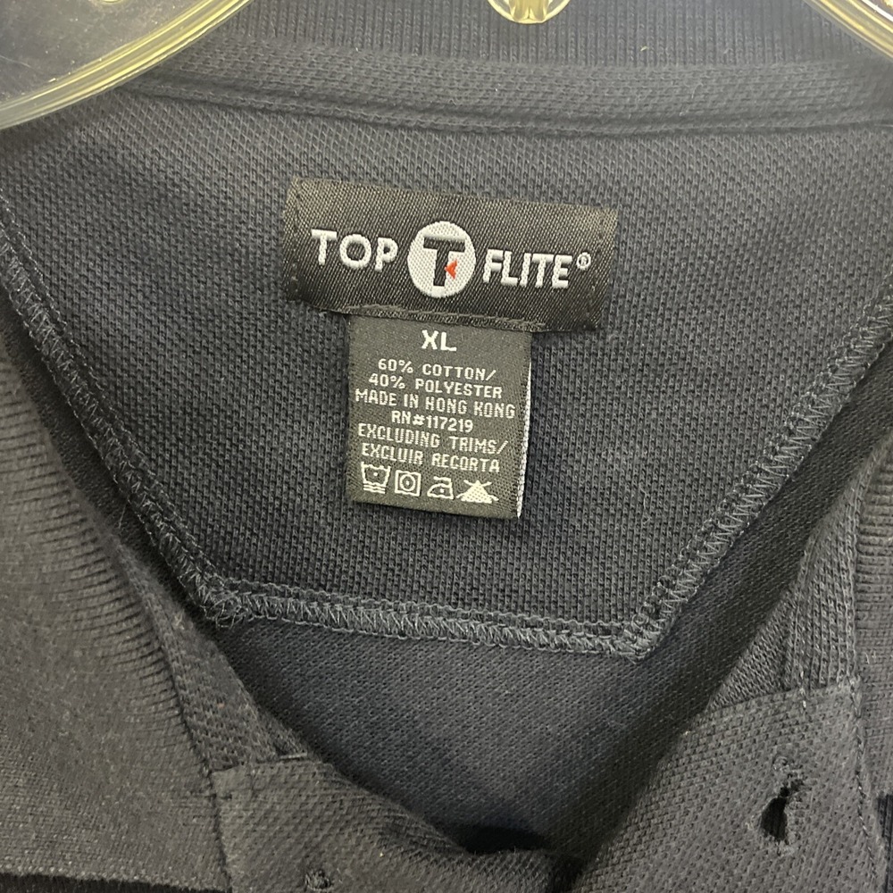 Top Flite Polo Men's XL Black Short Sleeve Golf - Picture 2 of 5